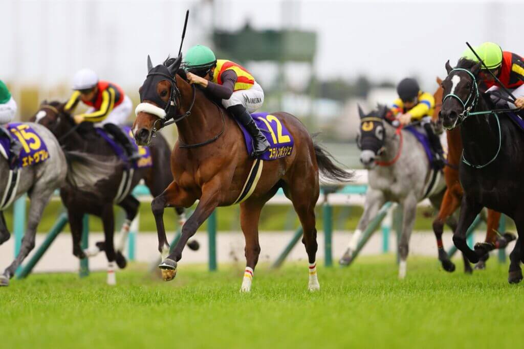Stellenbosch and Joao Moreira win the G1 Oka Sho at Hanshin