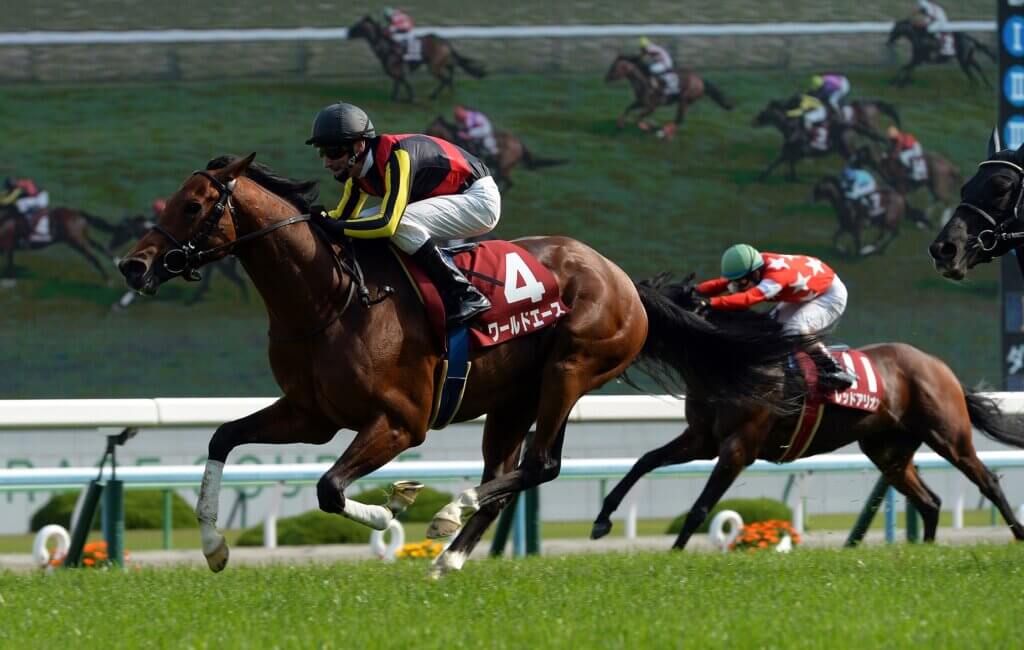 Andrasch Starke wins the Yomiuri Milers Cup on World Ace