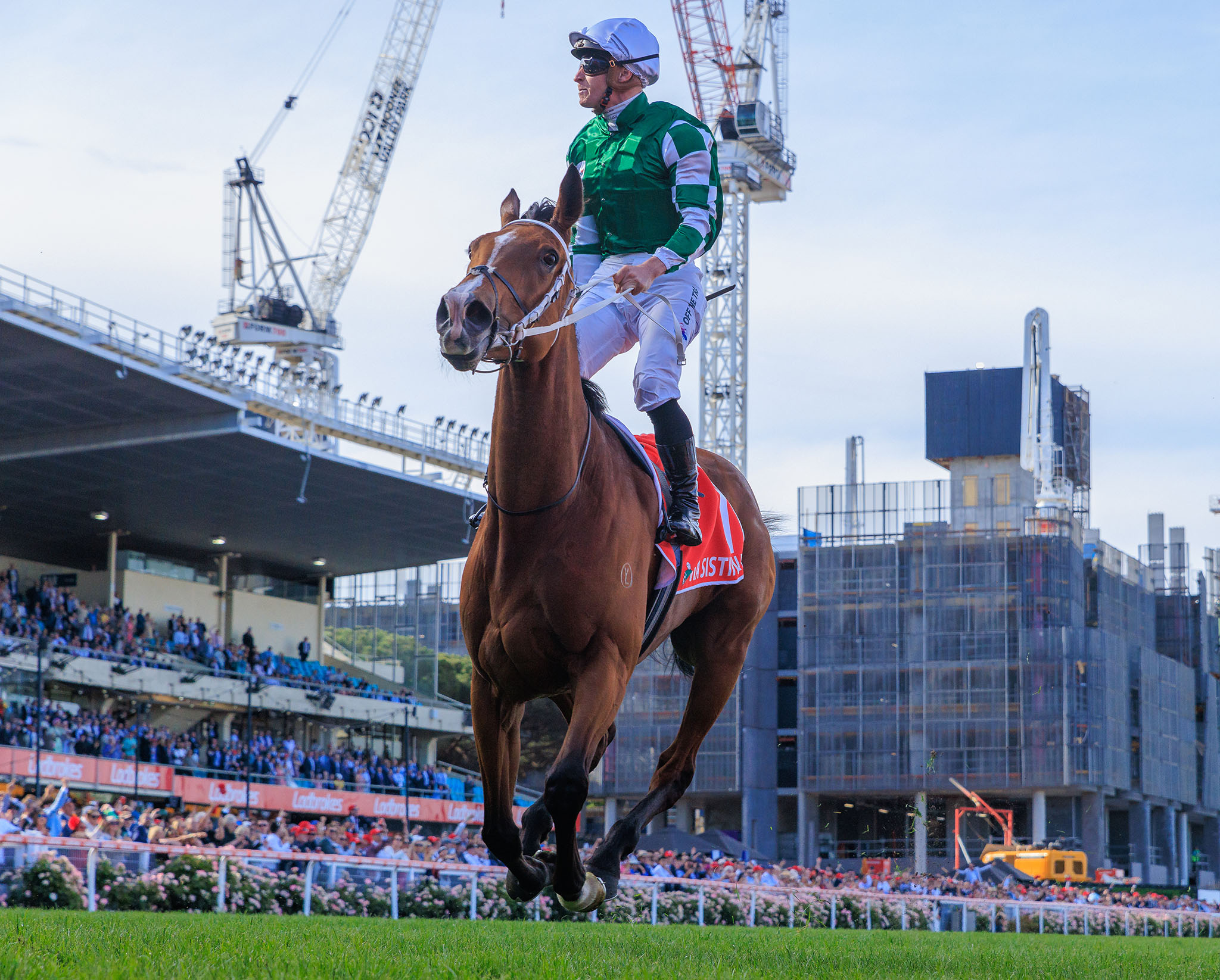 Via Sistina wins the 2024 Cox Plate.