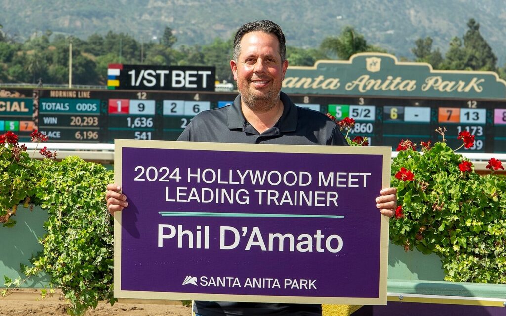 Horse trainer Phil D'Amato