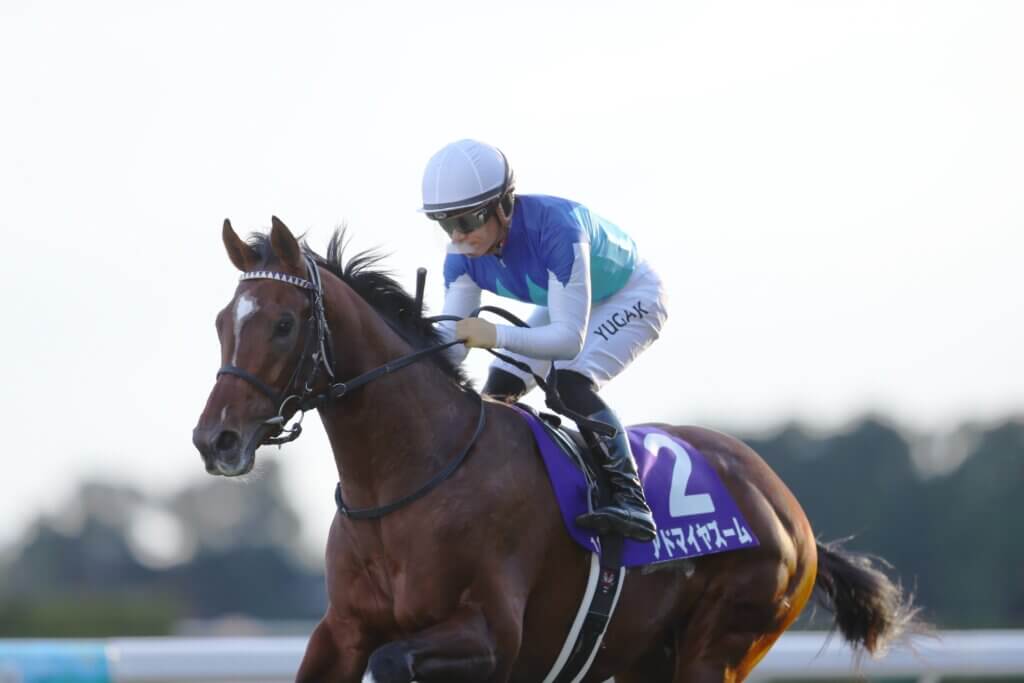 Yuga Kawada winning the Futurity aboard Admire Zoom