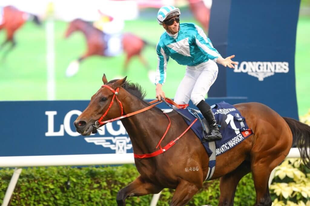Romantic Warrior makes history with a third consecutive G1 Hong Kong Cup win
