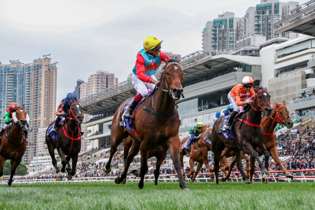 Ka Ying Rising and Karis Teetan after winning the G1 Queen's Silver Jubilee Cup