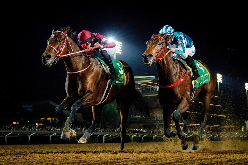 Forever Young and Romantic Warrior staged an epic dual in the Saudi Cup