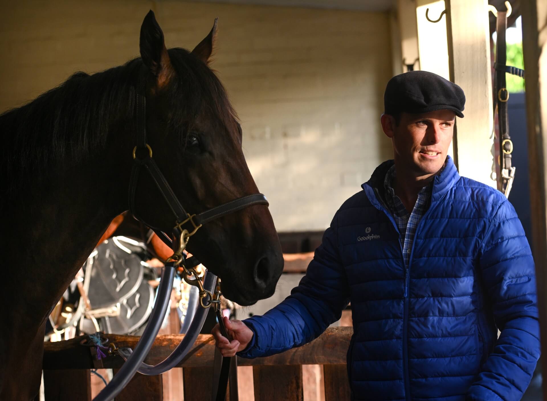 Godolphin Australia head trainer James Cummings and Broadsiding