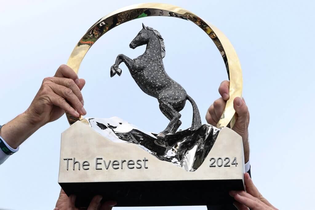 The Everest trophy from 2024 won by Bella Nipotina