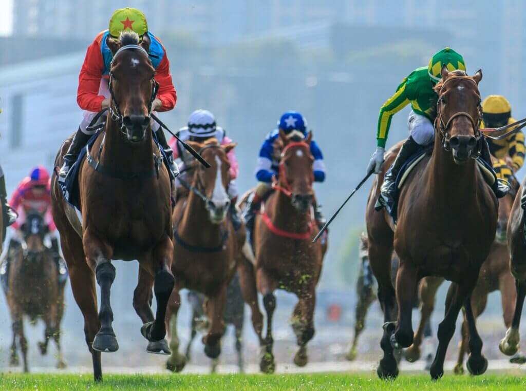 Ka Ying Rising and Satono Reve contest the G1 Hong Kong Sprint