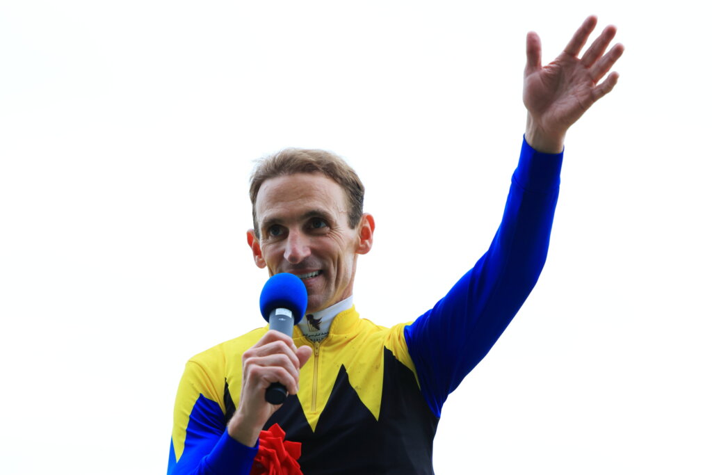 Andrasch Starke after winning the G1 Yushun Himba on Kamunyak