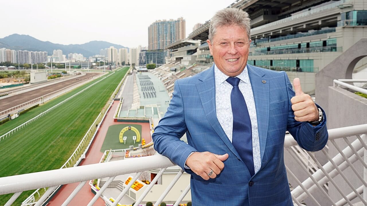 Hong Kong trainer Brett Crawford at Sha Tin