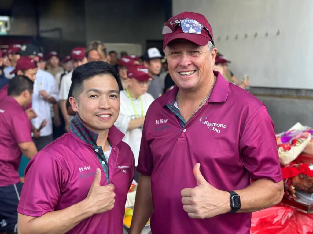 Horse trainer Brett Crawford at Sha Tin