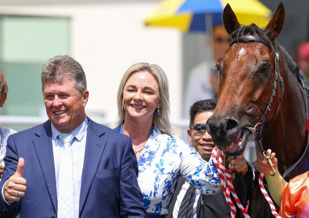 Brett Crawford celebrates first Hong Kong winner with Speedy Smartie