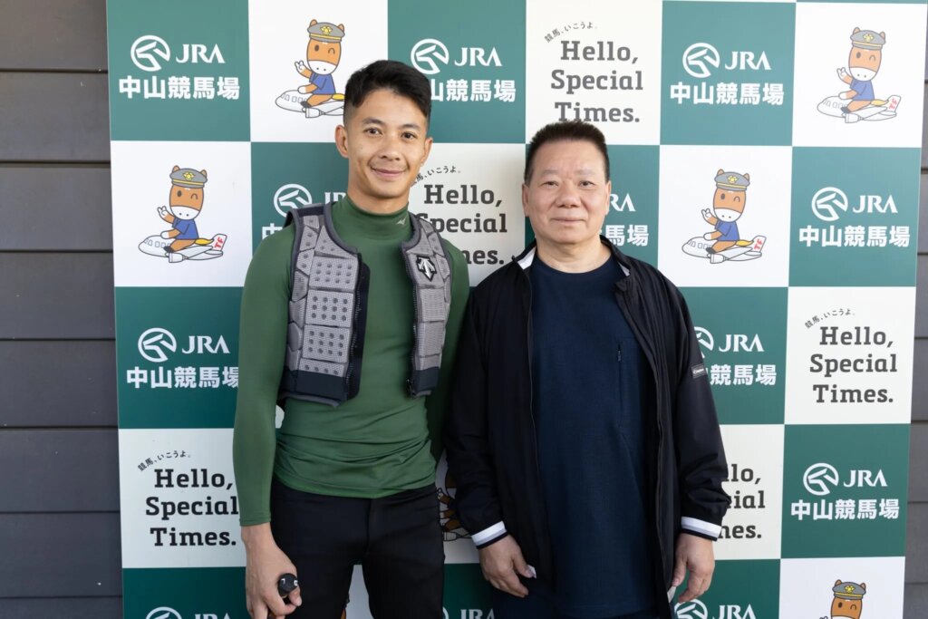 Jockey Derek Leung and trainer Manfred Man