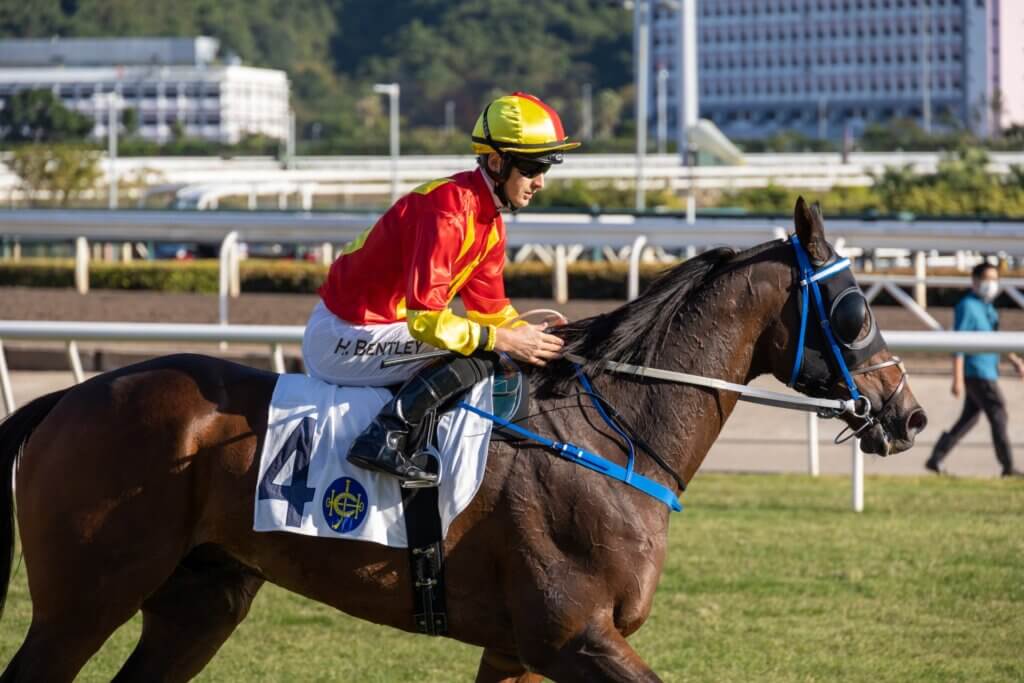 Jockey Harry Bentley at Sha Tin