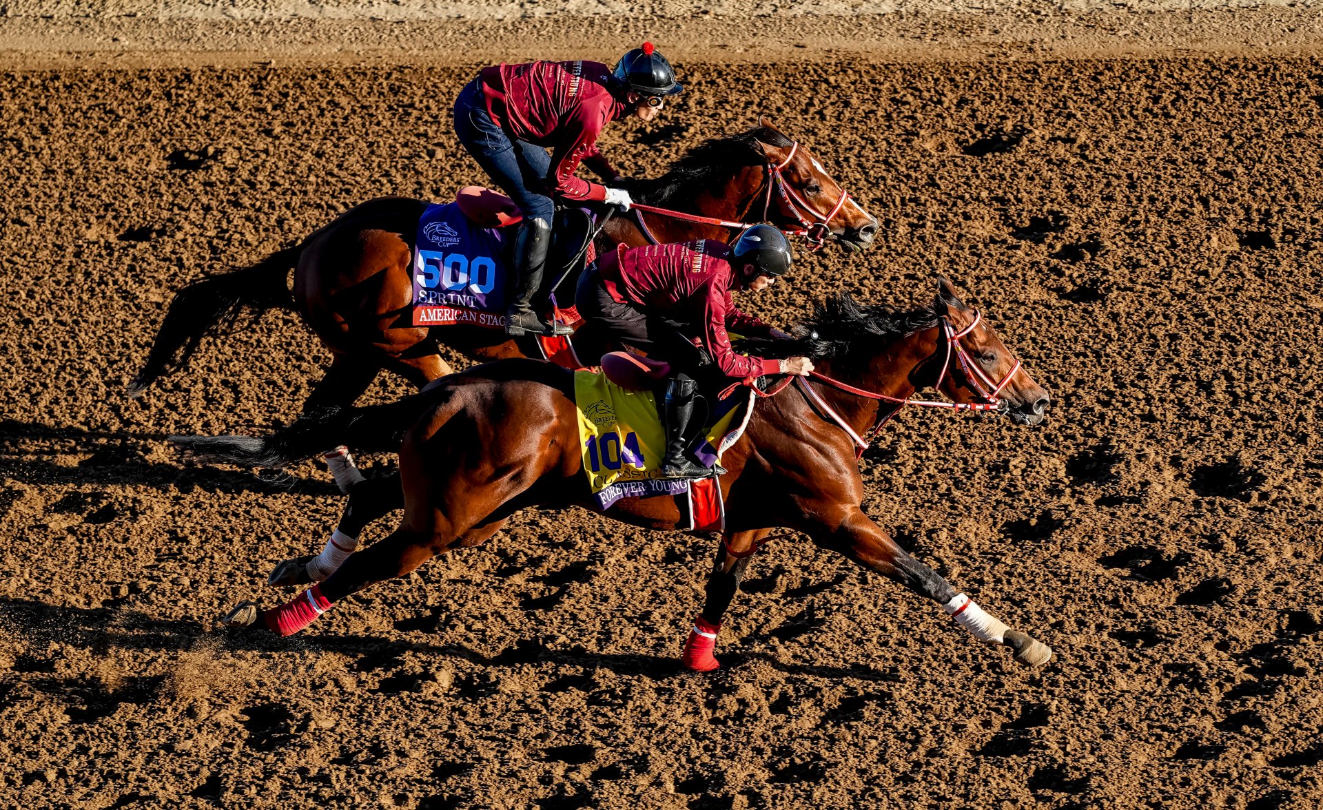 Forever Young and American Stage breeze at Del Mar