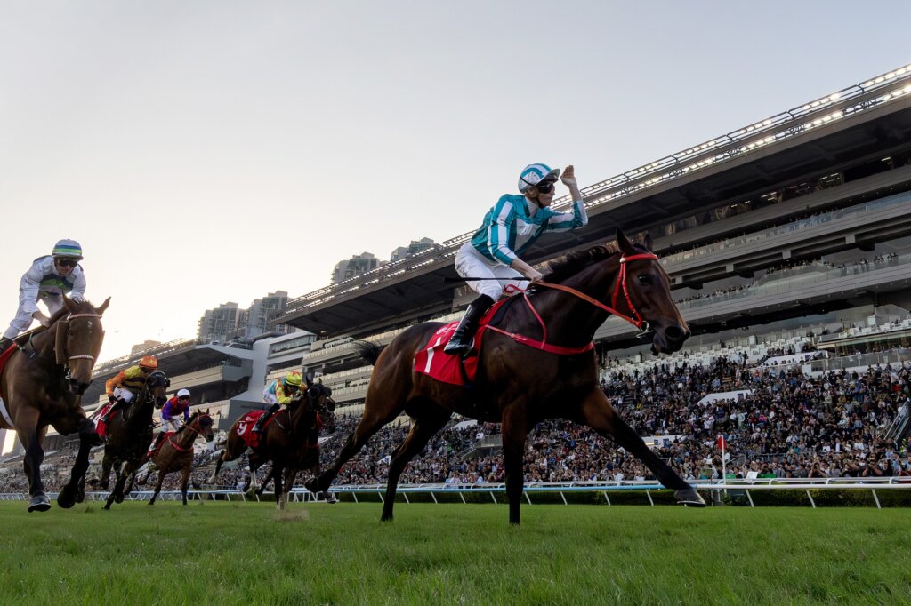 Voyage Bubble was no match for Romantic Warrior in the Jockey Club Cup