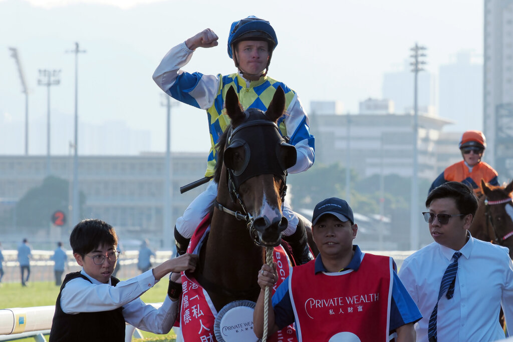 Galaxy Patch wins the G2 Jockey Club Mile