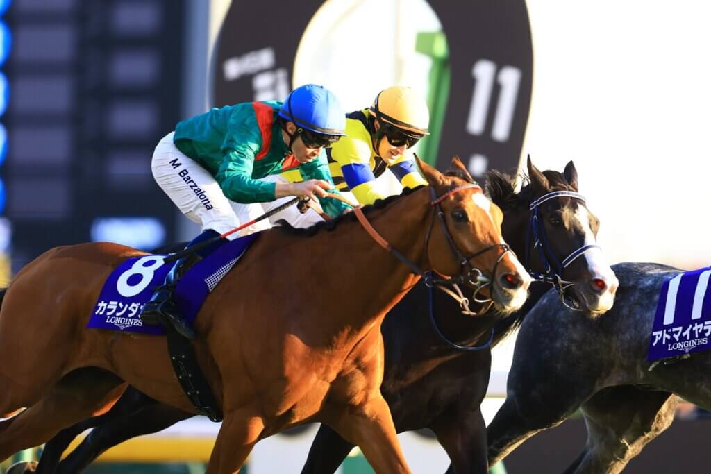 Mickael Barzalona and Calandagan winning the 2025 Japan Cup