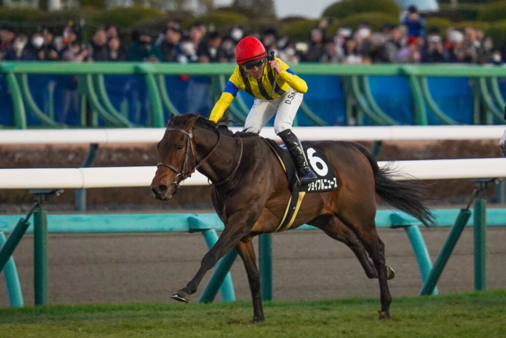 Joyful News claiming the Final Stakes at Nakayama