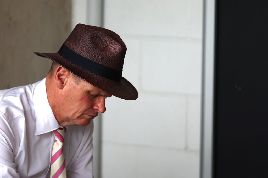 Horse trainer Joe Pride