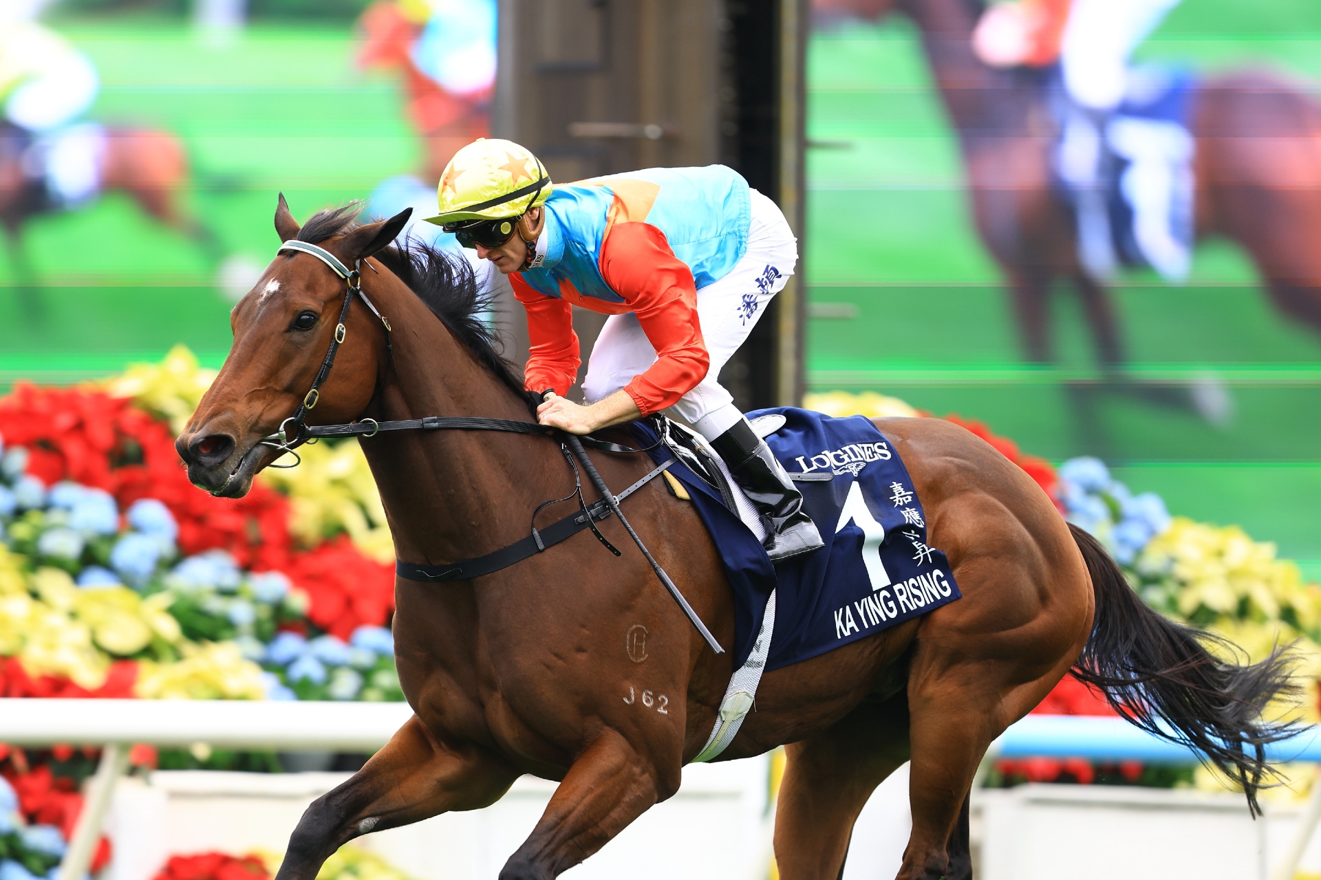 Ka Ying Rising was idled down by Purton to win second Hong Kong Sprint