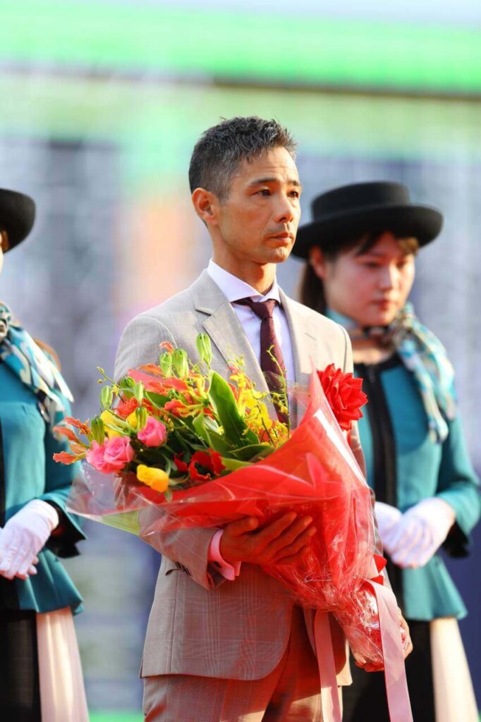 Horse trainer Mitsumasa Nakauchida