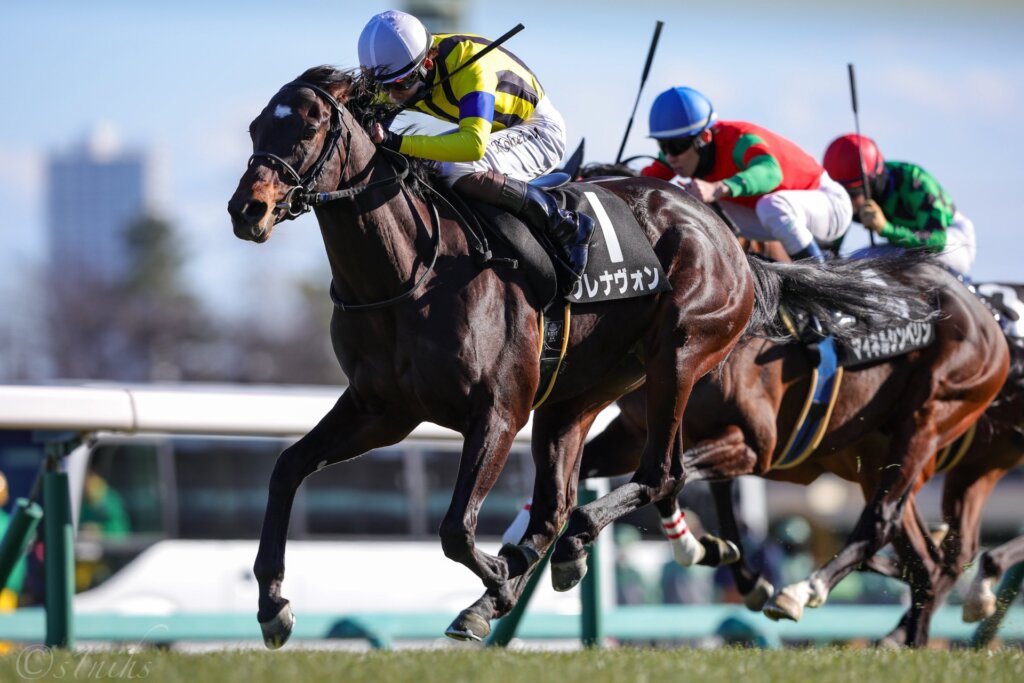 Blaenavon winning the Wakatake Sho under Kohei Matsuyama