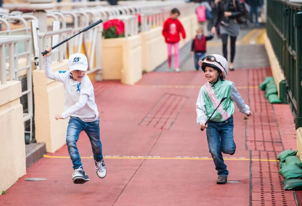 Brothers Jack and Henry Callan playing at Happy Valley barrier trials
