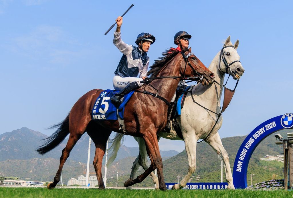 Hugh Bowman returns to scale after the 2026 Hong Kong Derby
