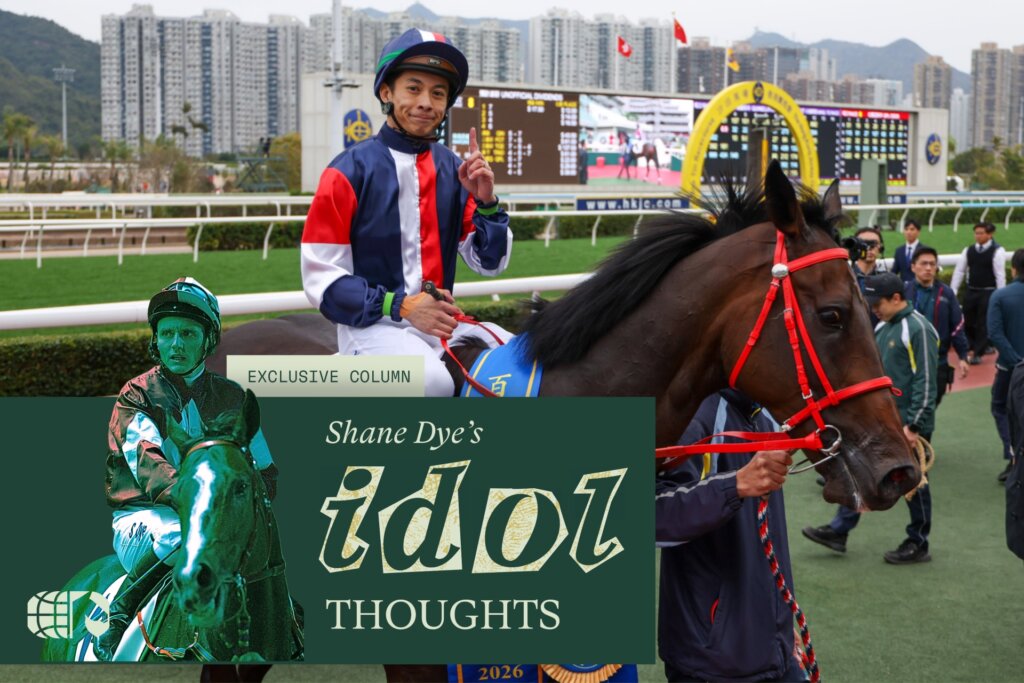 Derek Leung after winning The Centenary Vase aboard Numbers