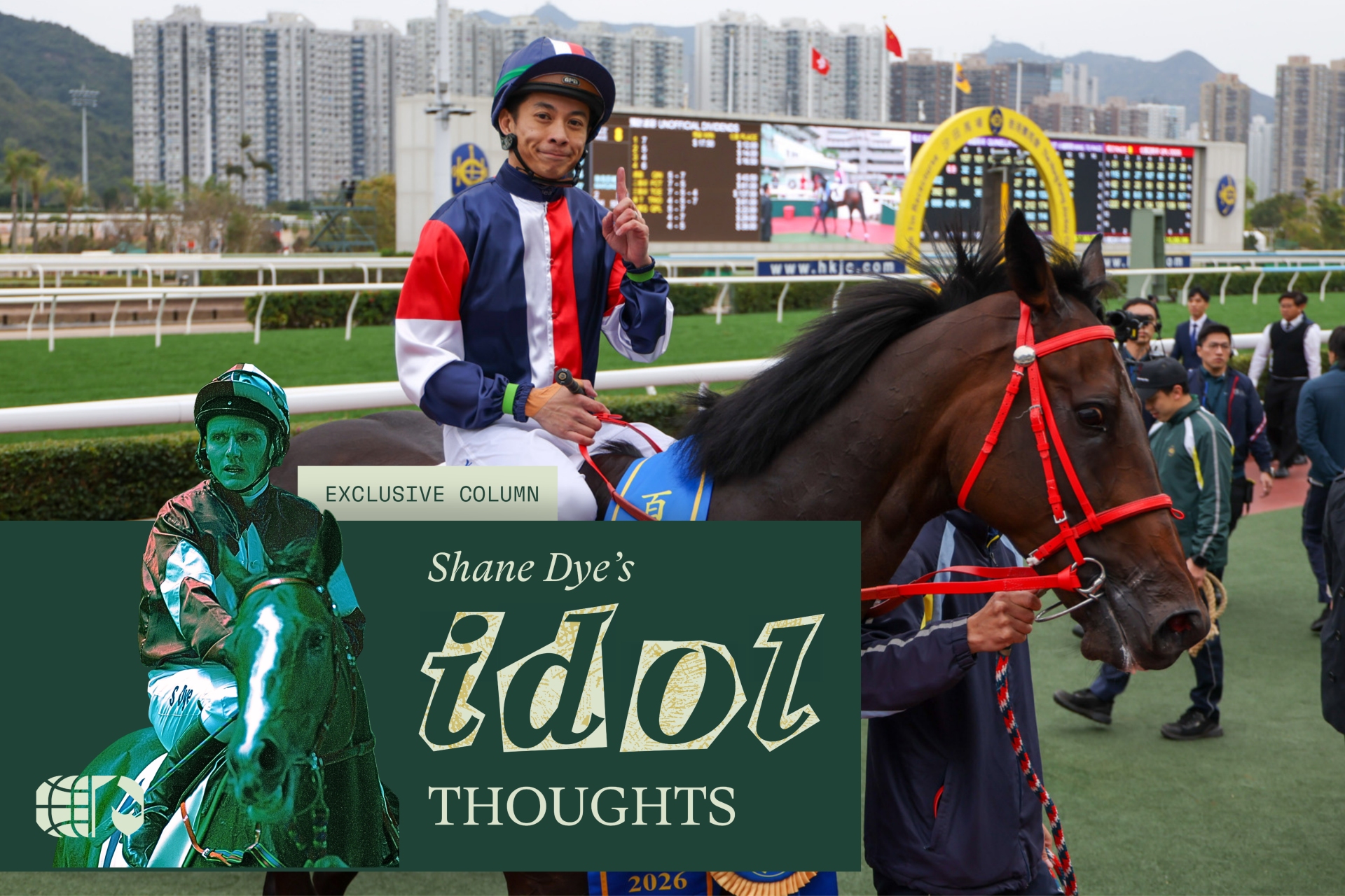 Derek Leung after winning The Centenary Vase aboard Numbers