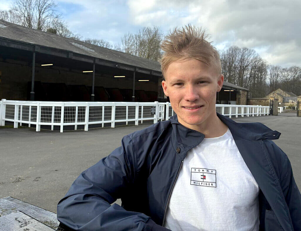 Apprentice jockey Jack Callan at Newcastle Racecourse in 2026