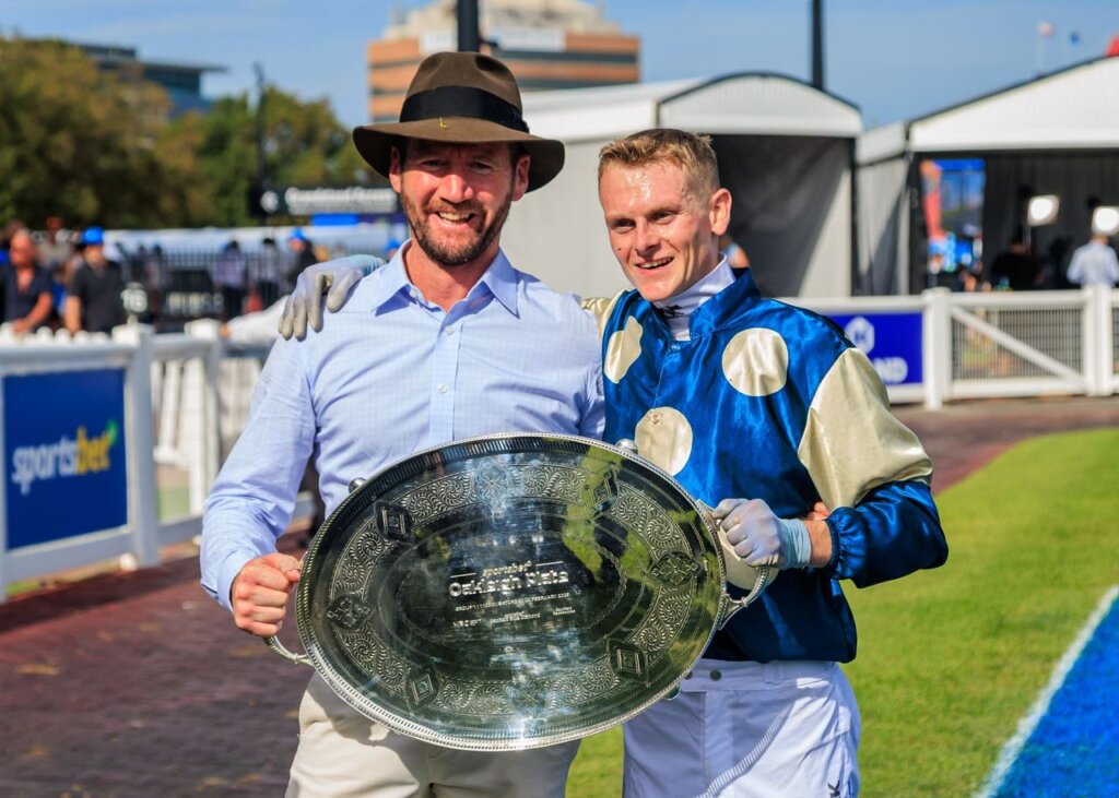 Ciaron Maher and Ethan Brown with the Oakleigh Plate