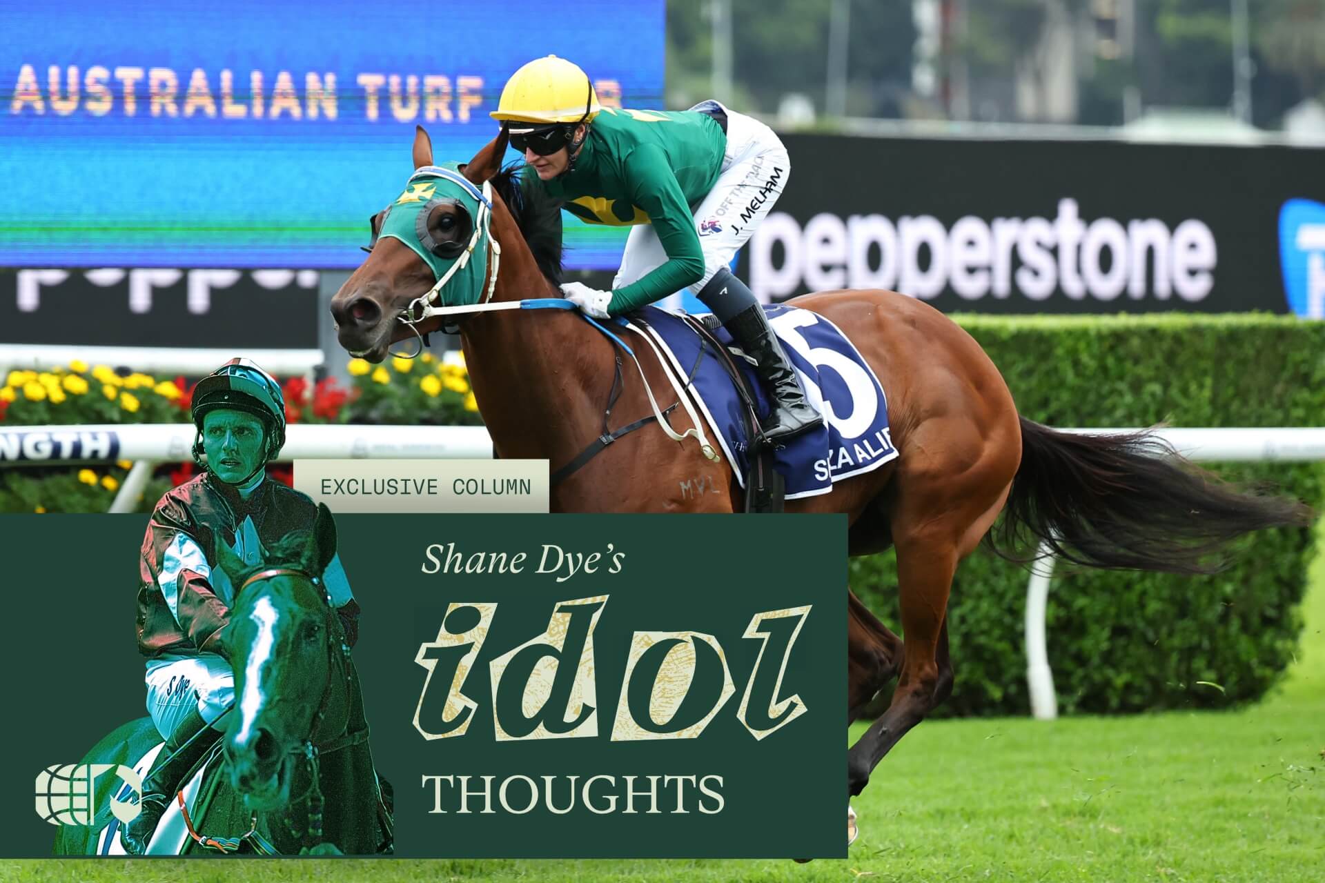 Jamie Melham winning the G1 Doncaster Mile aboard Sheza Alibi at Randwick in 2026