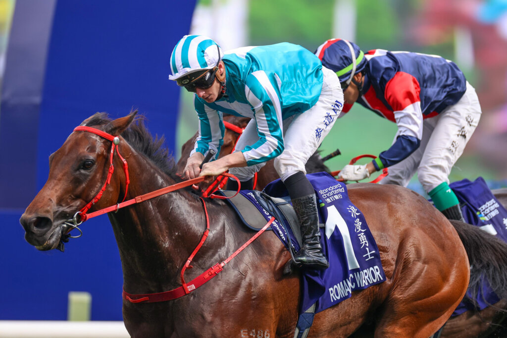 James McDonald and Romantic Warrior win the G1 Champions & Chater Cup at Sha Tin to seal the Triple Crown