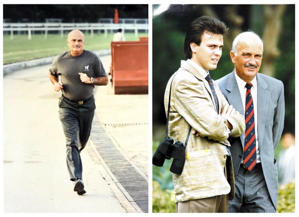 Caspar and Lawrie Fownes in Hong Kong