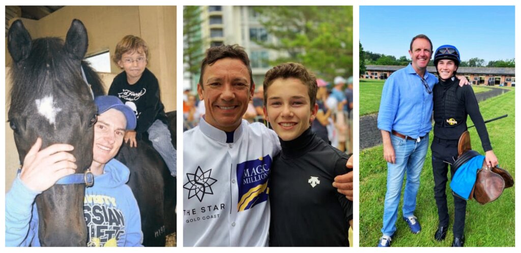 Zac Lloyd over the years with Zac Purton, Frankie Dettori and Charlie Appleby