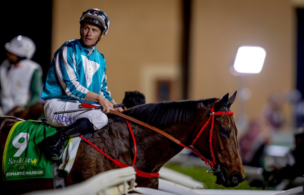 Romantic Warrior in Riyadh for the Saudi Cup in 2025
