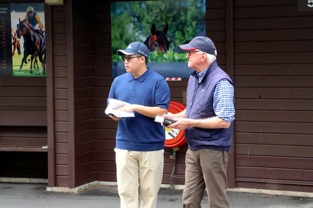 Alex So and John Foote at the sales