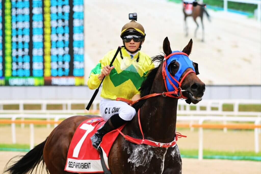 Jerry Chau after winning the G3 Korea Sprint on Self Improvement