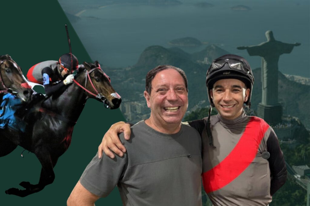 Joao Moreira and trainer Antônio Marcos Oldoni