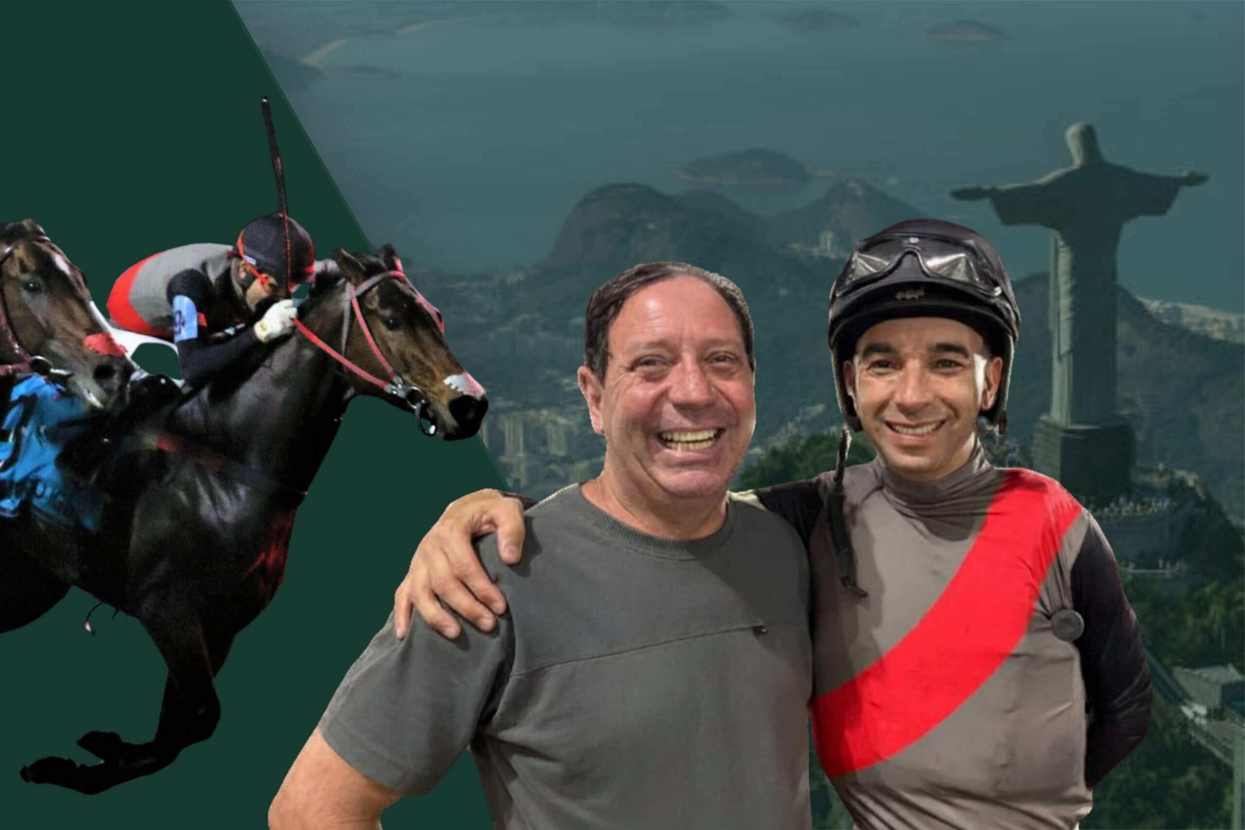 Joao Moreira and trainer Antônio Marcos Oldoni