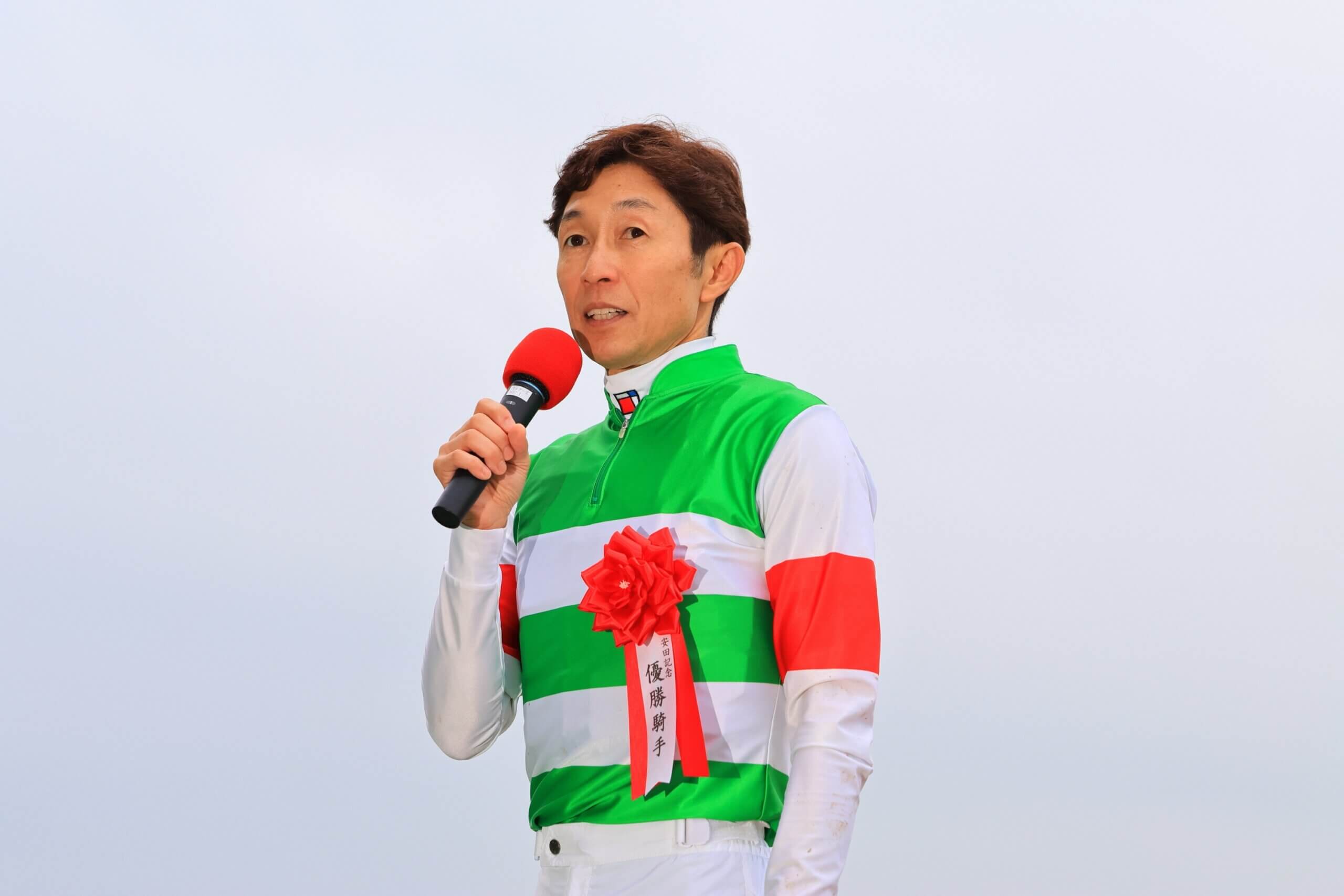 Yutaka Take after winning the Yasuda Kinen on Sixpence