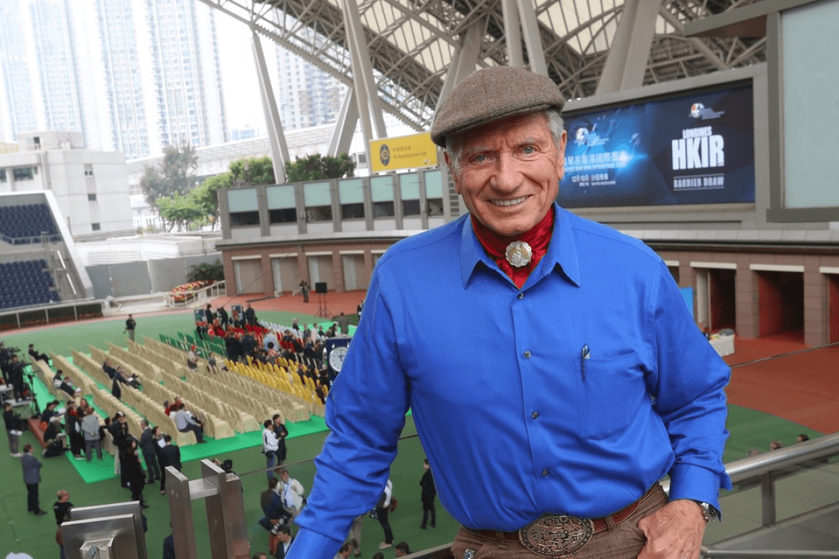 Horse whisperer Monty Roberts at Sha Tin in 2017