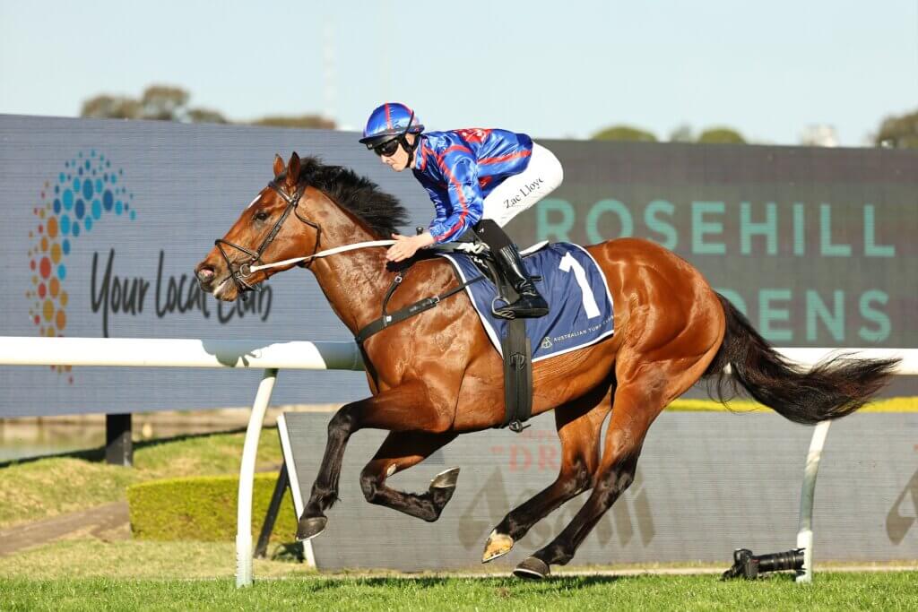 Guest House winning the San Domenico at Rosehill