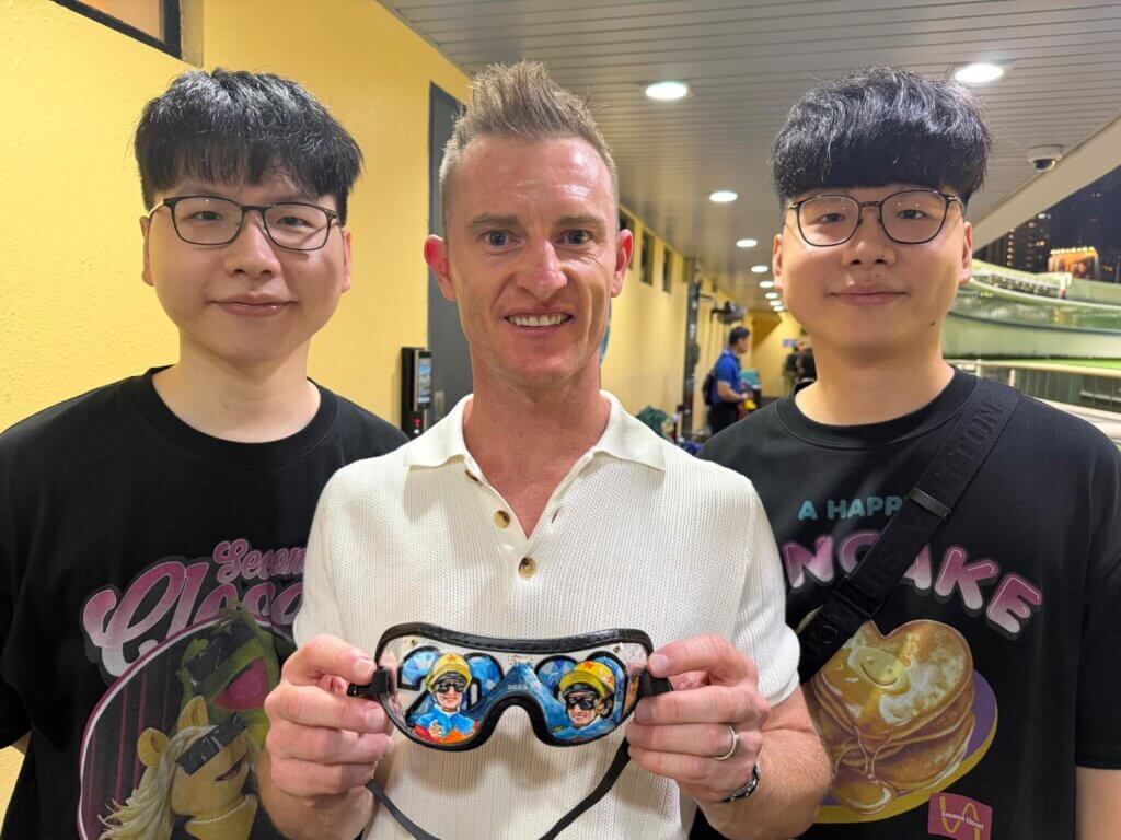 Zac Purton with brothers from TKH Studio