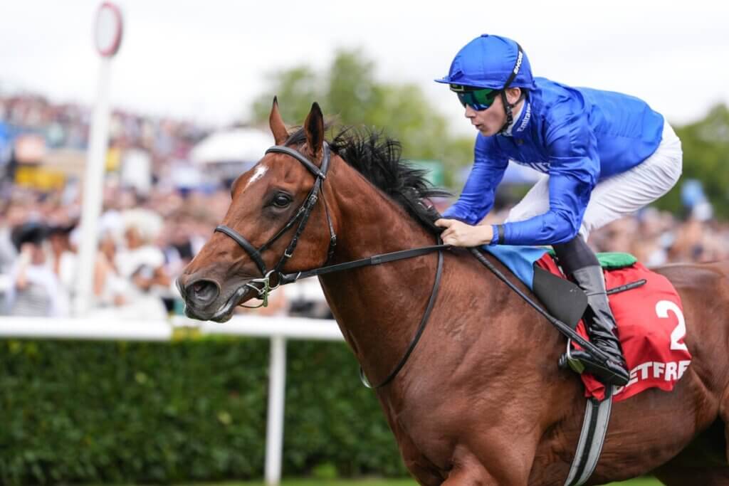 Desert Castle winning the Champagne Stakes