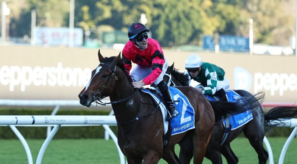 Ninja winning the Missile Stakes
