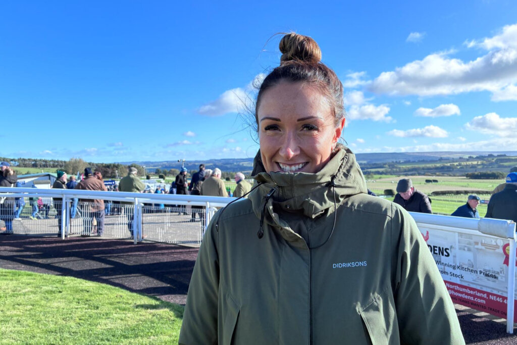 Rebecca Menzies at Hexham races